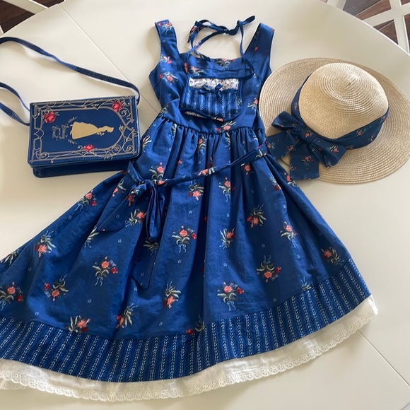 Disney Other - Disney Belle Dress, hat, book purse size 7/8
